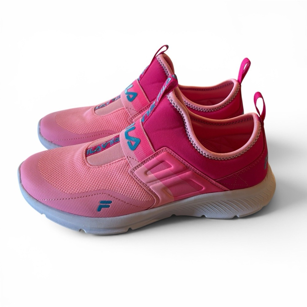 FILA Landbuzzer Ombre Big Girls Running Shoes Size 6Y Pink Slip On - Picture 2 of 10